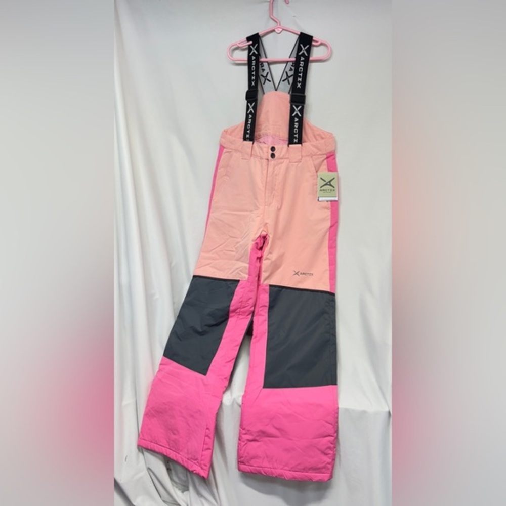 Arctix Run around adjustable bib blast Pink and Gray  Snow Pants